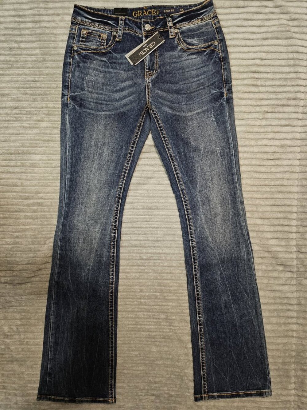 Grace in LA Easy Fit Jeans 28 32 Inseam NWT